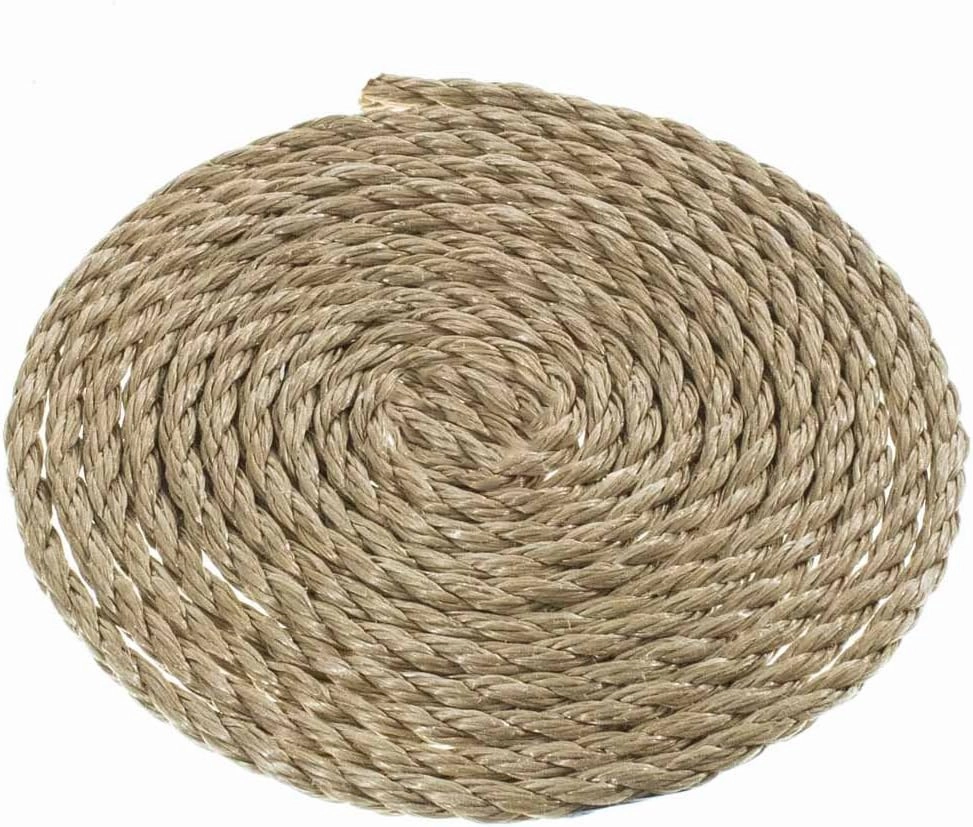 Paracord Planet 3 Strand Twisted ProManila Polypropylene Rope for Landscaping and Nautical – 1/4 Inch (100 ft)