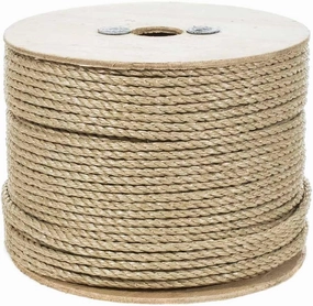 Paracord Planet 3 Strand Twisted ProManila Polypropylene Rope for Landscaping and Nautical – 1/4 Inch (100 ft)