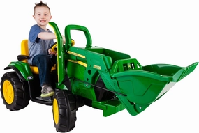 Peg Perego John Deere Ground Loader 12 Volt Ride On, Green