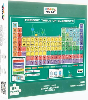 Periodic Table of Elements Jigsaw Puzzle for Kids (108 pcs, 70 x 50 cm) | Jumbo Floor Puzzle | Educational Toy (6  Years)