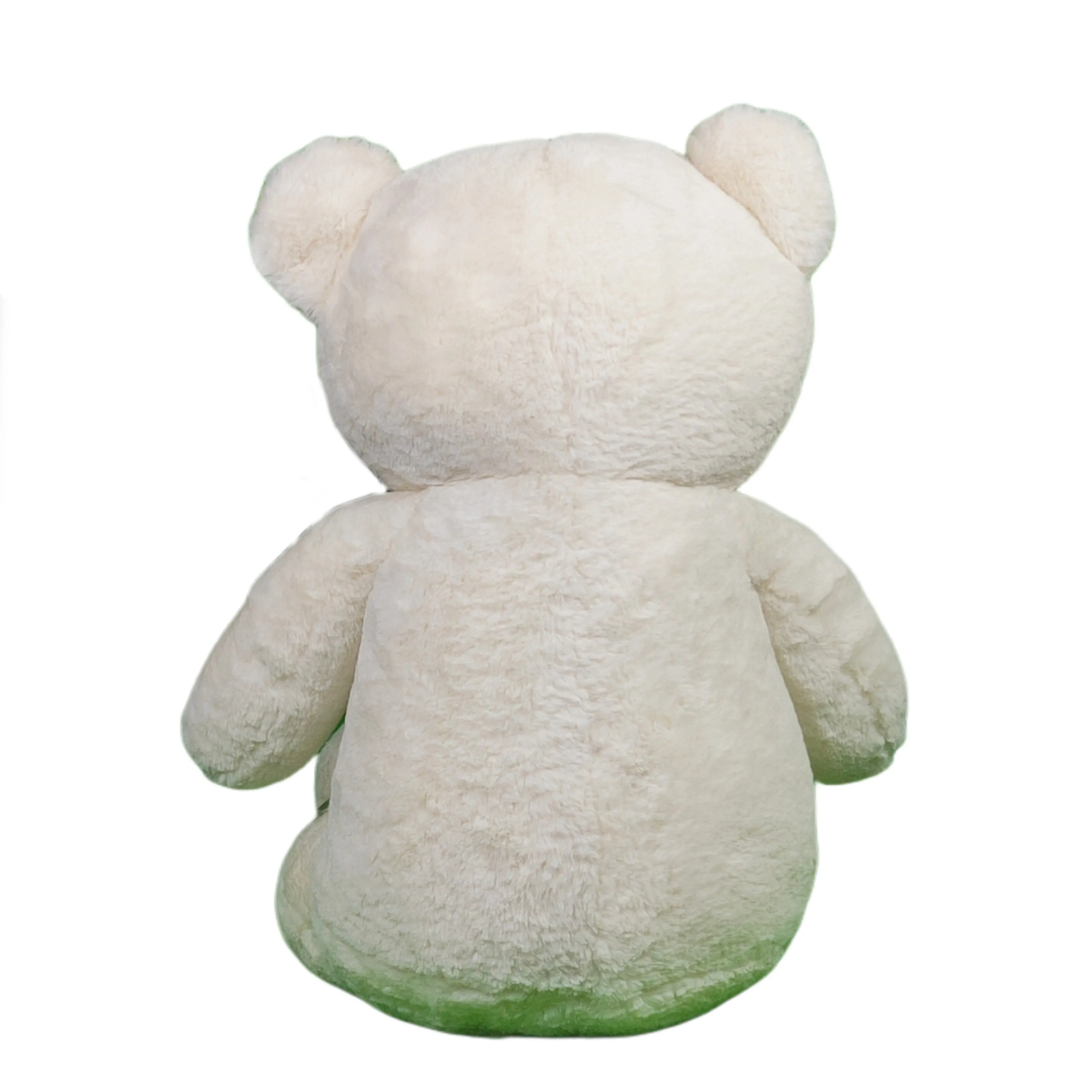 Play Hour Teddy Bear Plush Soft with Red Ribon Bow Toy for Ages 3 Years and Up - White, 70cm