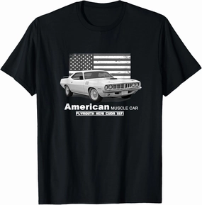 Plymouth Hemi Cuda American Muscle Car 60s 70s Old Is Gold T-Shirt