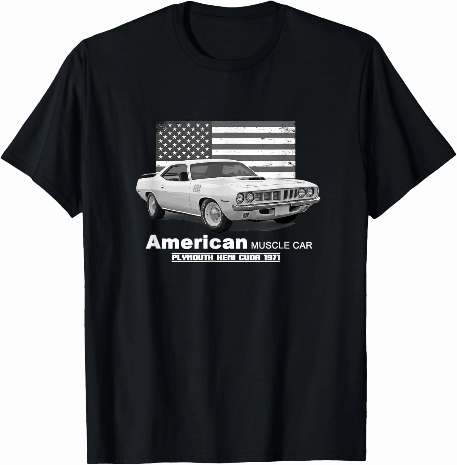 Plymouth Hemi Cuda American Muscle Car 60s 70s Old Is Gold T-Shirt