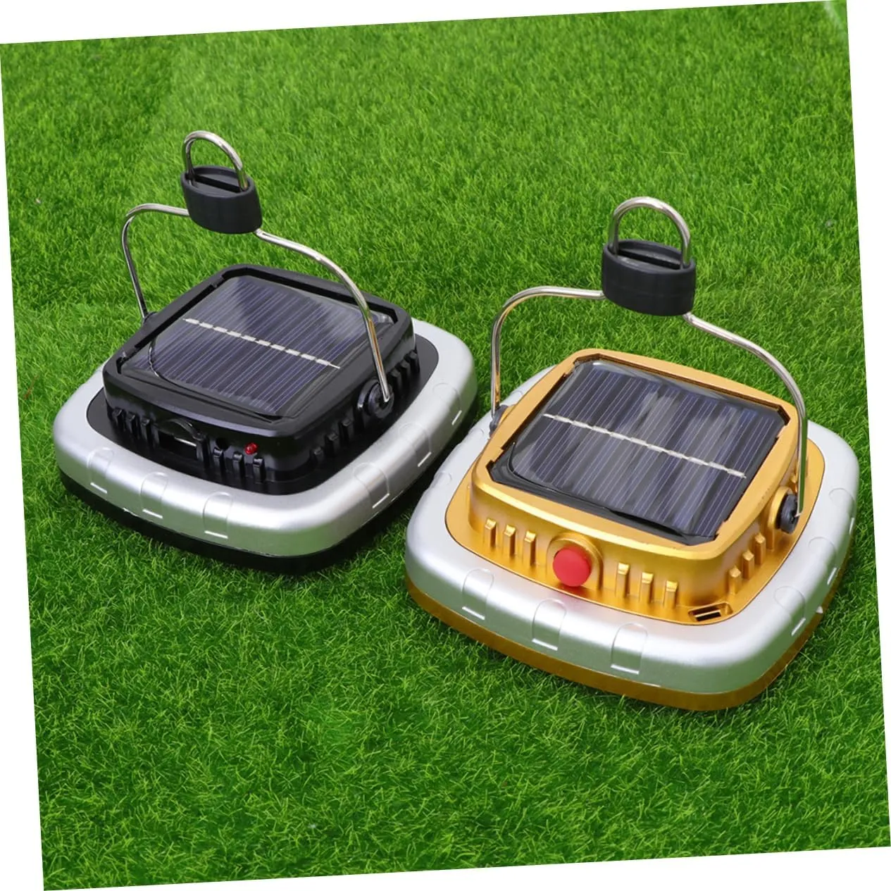 POPETPOP LED Camping Lantern Rechargeable Camping Solar Charging Light LED Camp Lights LED Lantern for Emergency