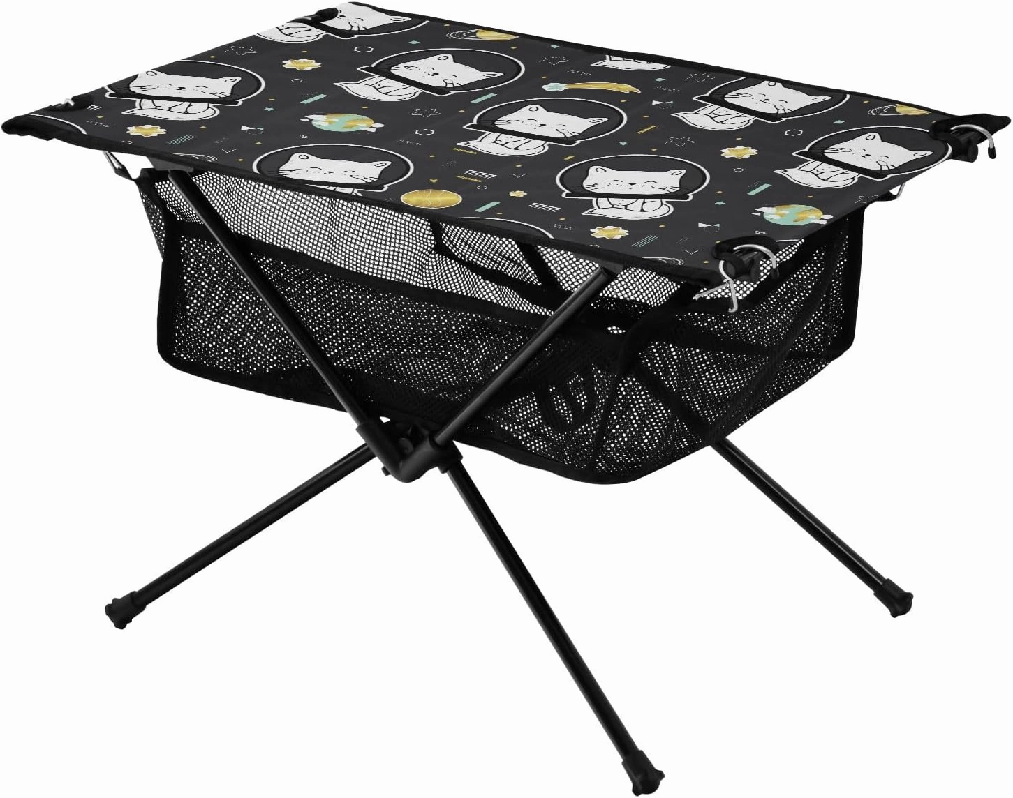 Portable Camping Table Cat Planet Outdoor Foldable Camp Tables for Outside, Camping, Hiking, Tailgating