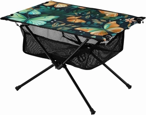 Portable Camping Table Pretty Wonderful Butterfly Print Outdoor Foldable Camp Tables for Outside, Camping, Hiking, Tailgating