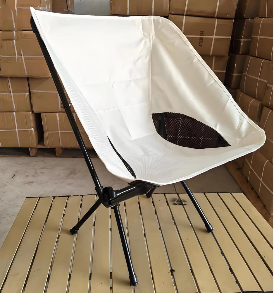 Portable Folding Camping Chairs,Foldable Hiking Stool for Mountaineering and Hiking,Outdoor Folding Chairs for Camping,Beach,Fishing,Travel,Picting,White