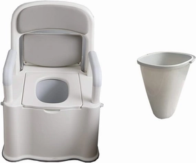 Portable Toilet Portable Toilet,Pregnant Women and Elderly Move Toilets,Removable Armrest Type Camping Toilet (Color : Orange, Size : Style 2) (Gray Style 2)