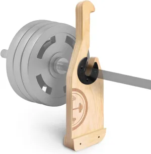 POWER GUIDANCE Wooden Deadlift Jack Barbell Jack Barbell Lift Jack for Weight Training Bar, Barbell Stand with Non-Slip Handle Suitable for Loading/Unloading Barbell Bar