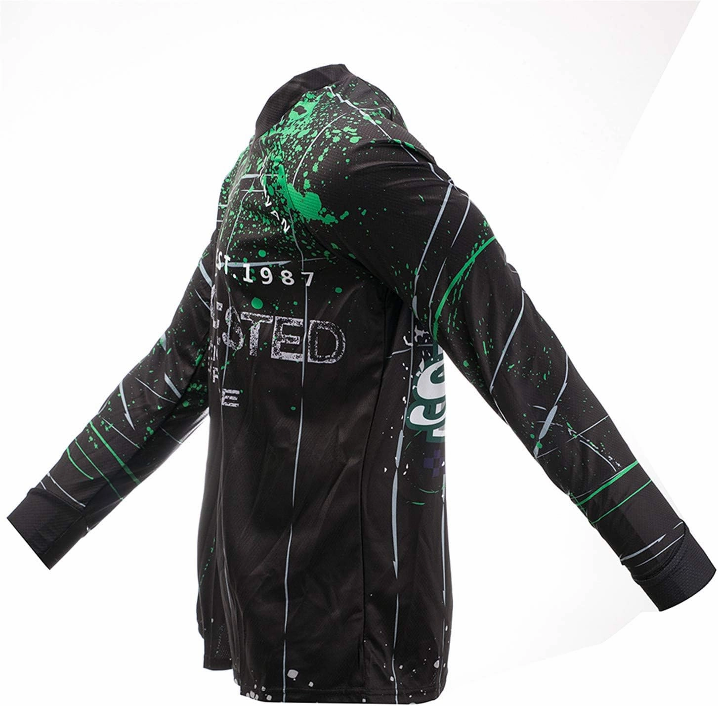 PSPORT Men's Motocross Jersey Long Sleeve Motocross Shirt Men Mountain Dirt Bike Jersey Downhill Riding Racing Clothing Tops