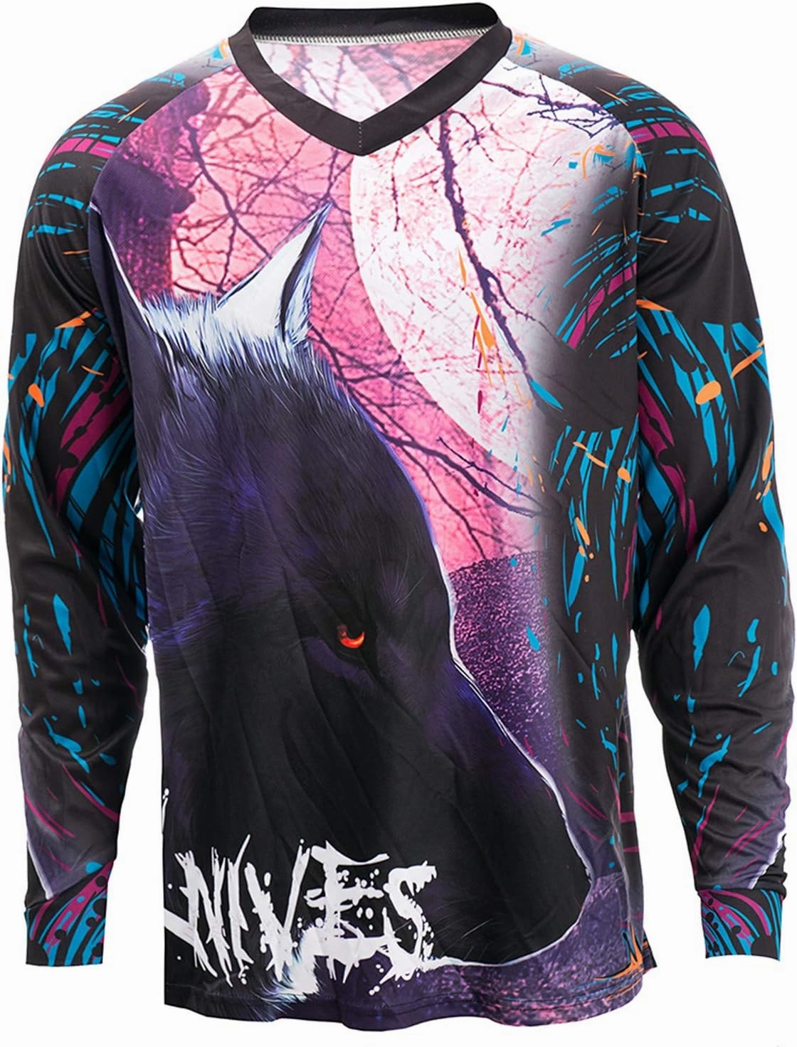 PSPORT Men's Motocross Jersey Long Sleeve Motocross Shirt Men Mountain Dirt Bike Jersey Downhill Riding Racing Clothing Tops