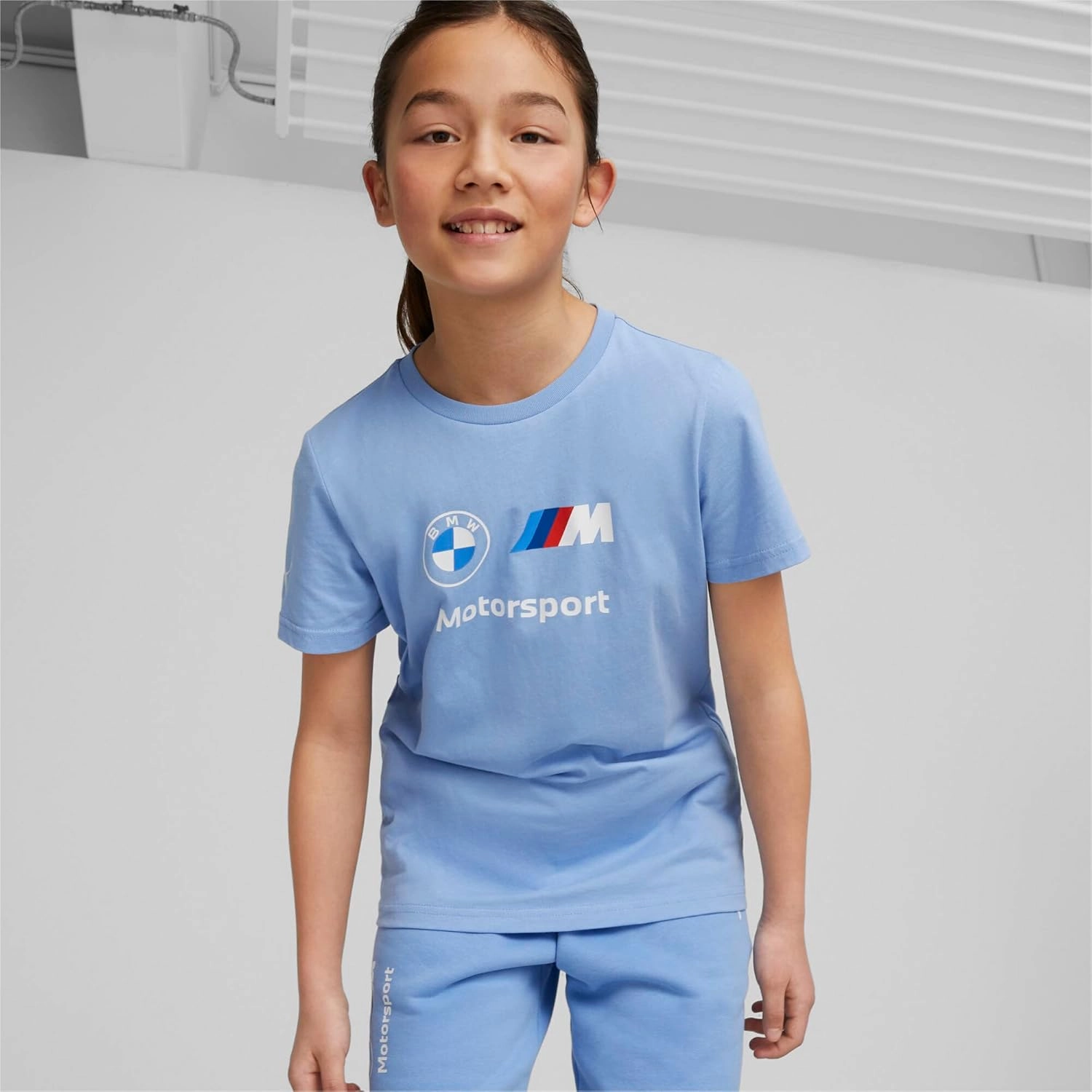 PUMA Kids' Bmw M Motorsports Kids Essentials Logo Tee