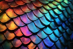 Puzzle for Adults 500 Pieces Beautiful Fish Scales Wooden Jigsaw Puzzle Challenging Puzzles Families DIY Puzzles Finished Size is 20.47x14.96 in Kids Game School Supplies Props