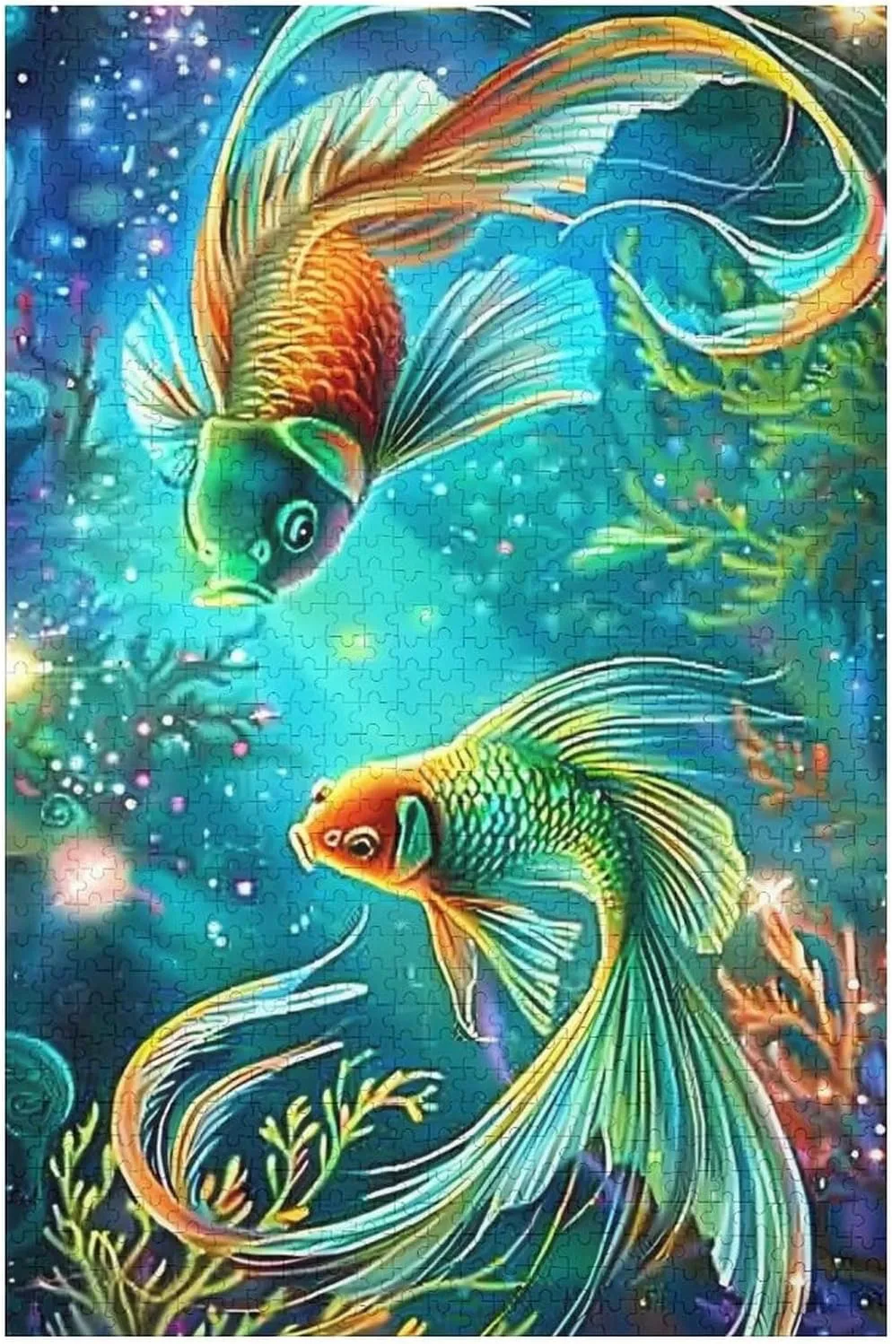 Puzzles for Adults 1000 Pieces - Beautiful and Special Fish Fishs Funny Educational Kids Puzzles,Children Puzzle Games Toys for Girls and Boys
