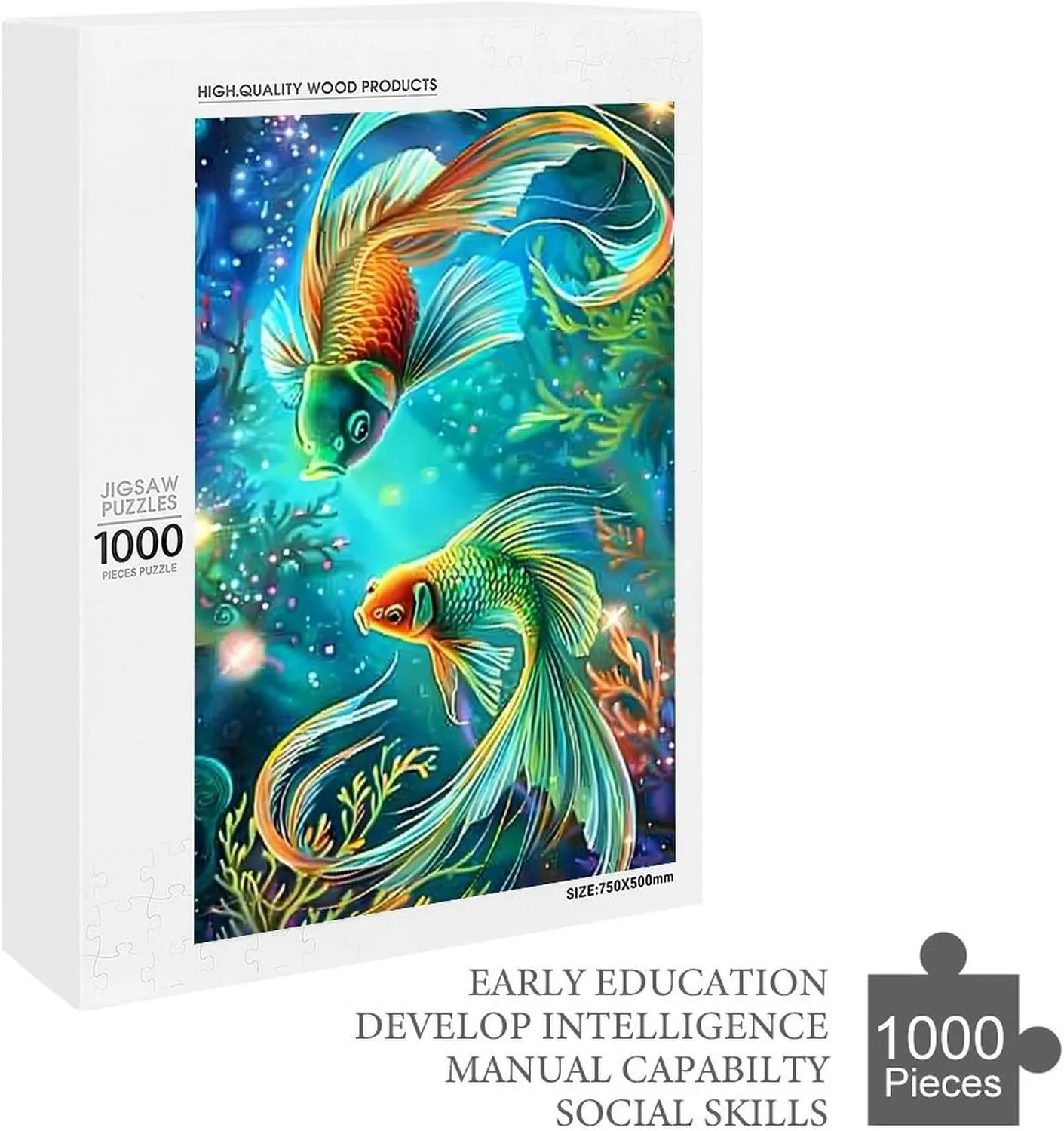 Puzzles for Adults 1000 Pieces - Beautiful and Special Fish Fishs Funny Educational Kids Puzzles,Children Puzzle Games Toys for Girls and Boys