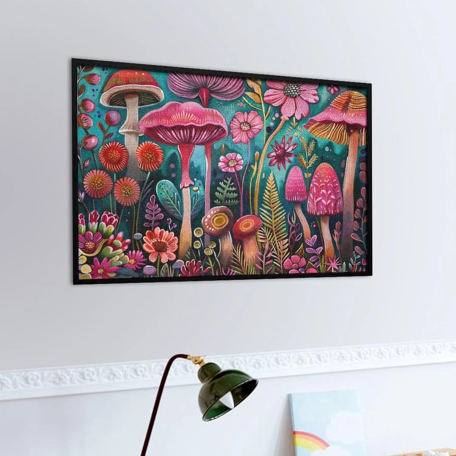 Puzzles for Adults 1000 Pieces - Fantasy Mushroom Abstract Botanical Puzzle Game Wonderful Puzzle Great Gifts Educational Toy