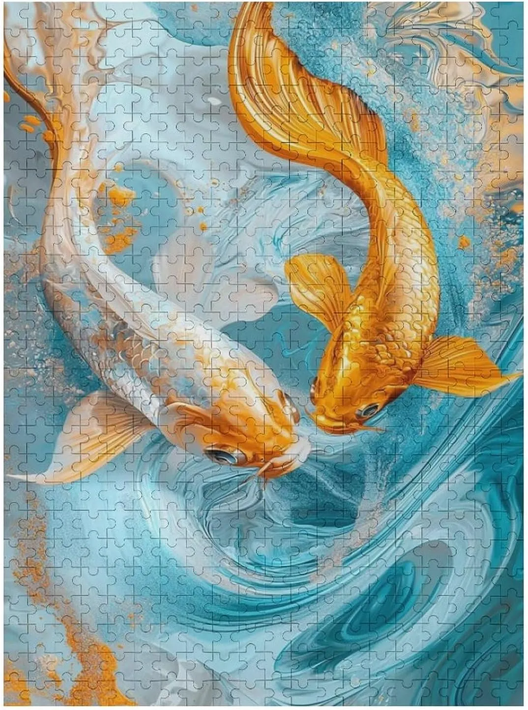 Puzzles for Adults 500 Pieces - Fish Perfect for Fun Brain Puzzle Lovers Vibrant Illustrations and Quality Pieces Challenging and Relaxing Gifts Idea