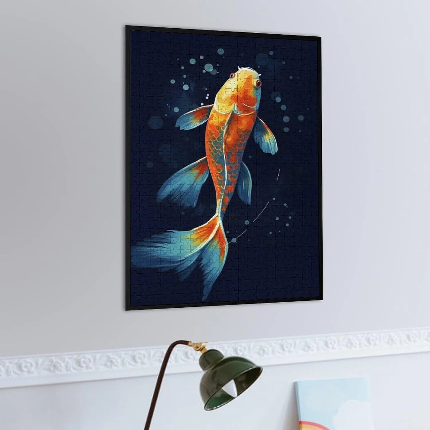 Puzzles for Adults 500 Pieces - Good Luck Koi Fish Koi Fish Challenging Jigsaw Puzzle, Daring to Try, Family Entertainment Interactive Fun Jigsaw Puzzle Gifts