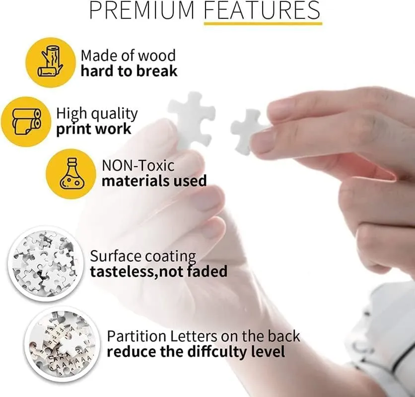 Puzzles for Adults 500 Pieces Two Adult Polar Bears Stand Together Snowy Arctic Impossible Hard Difficult Challenging Puzzles for Adults and Family Challenging Family Activity