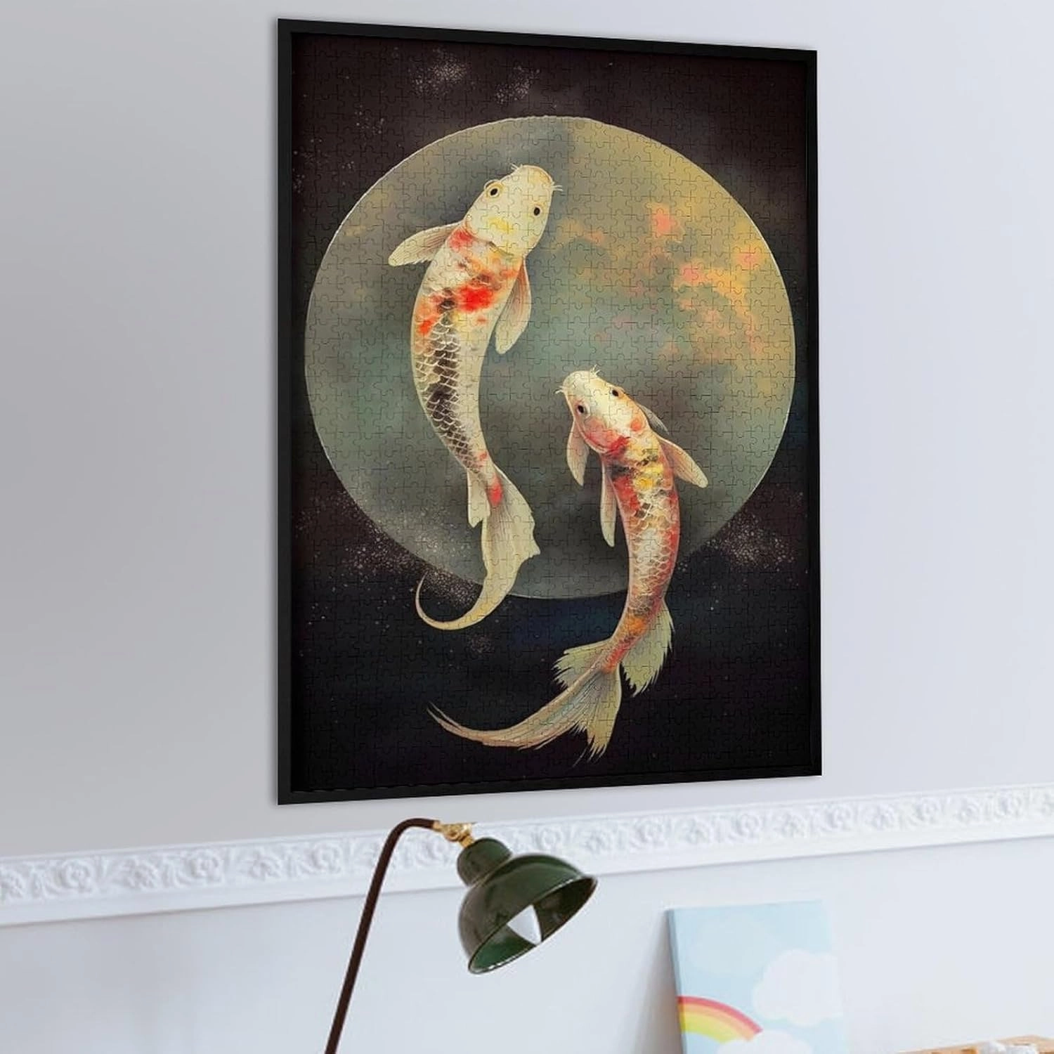 Puzzles for Adults 1000 Pieces - Fantasy Koi Fish Ocean Funny Educational Puzzles, Birthday Christmas Valentine's Day Gift