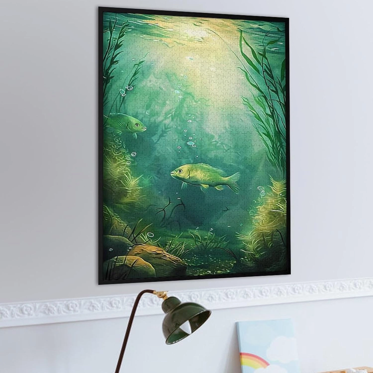 Puzzles for Adults 1000 Pieces - Seaweed and Fish in The Sea Fish Funny Puzzles Educational Games Gift for Birthday Christmas Halloween