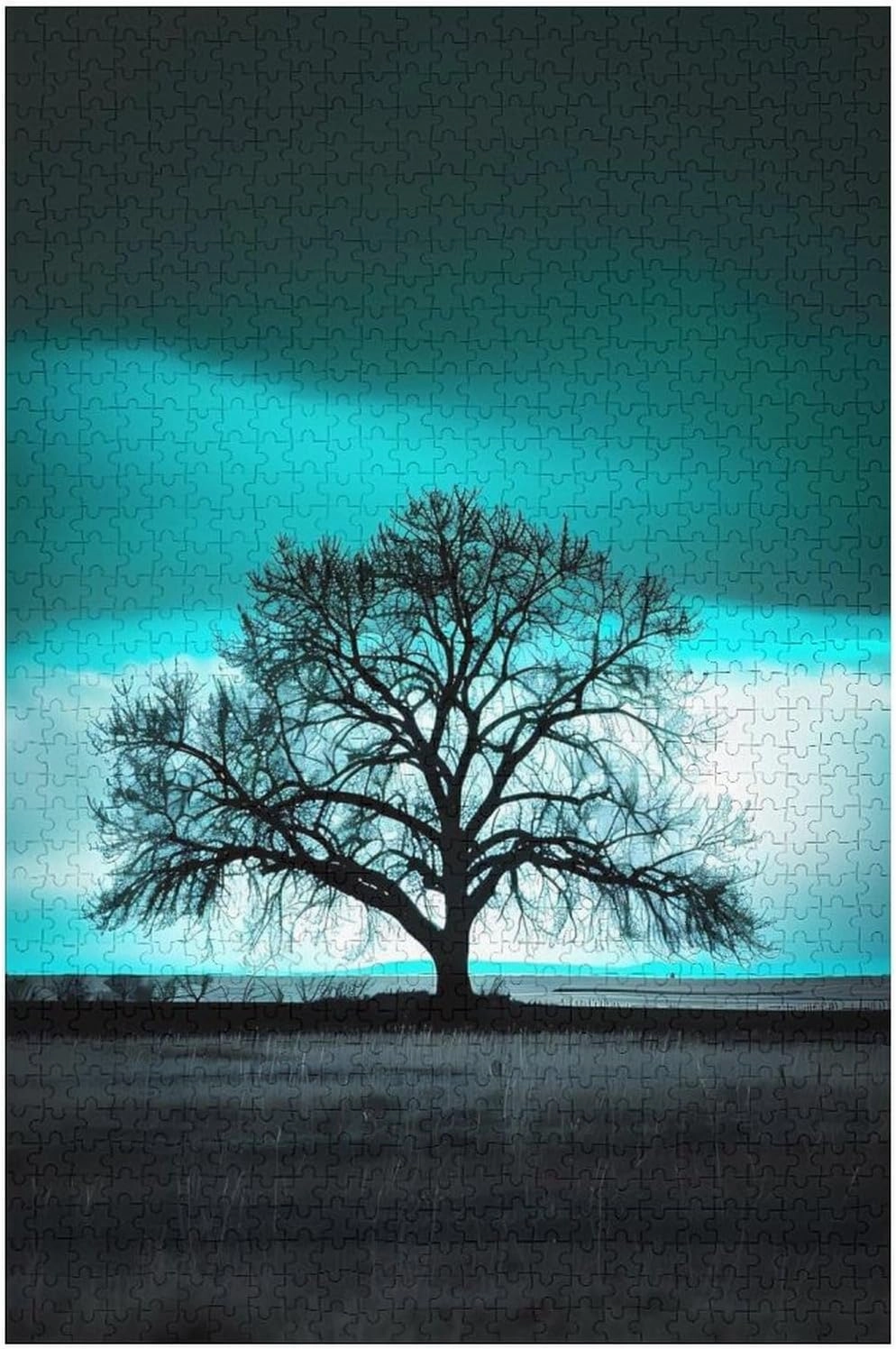 Puzzles for Adults 1000 Pieces - The Lone Tree in The Desert Tree Puzzle Brain Teaser Activity for Kids,Gift for Birthday Christmas