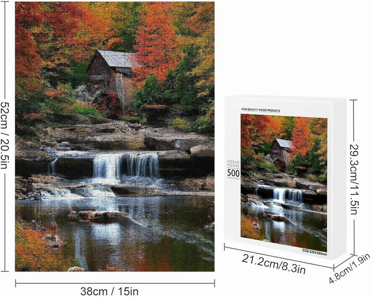Puzzles for Adults 500 Pieces - Fish Seaweed Dog Funny Jigsaw Puzzles Learning & Funny Educational Toys Gift