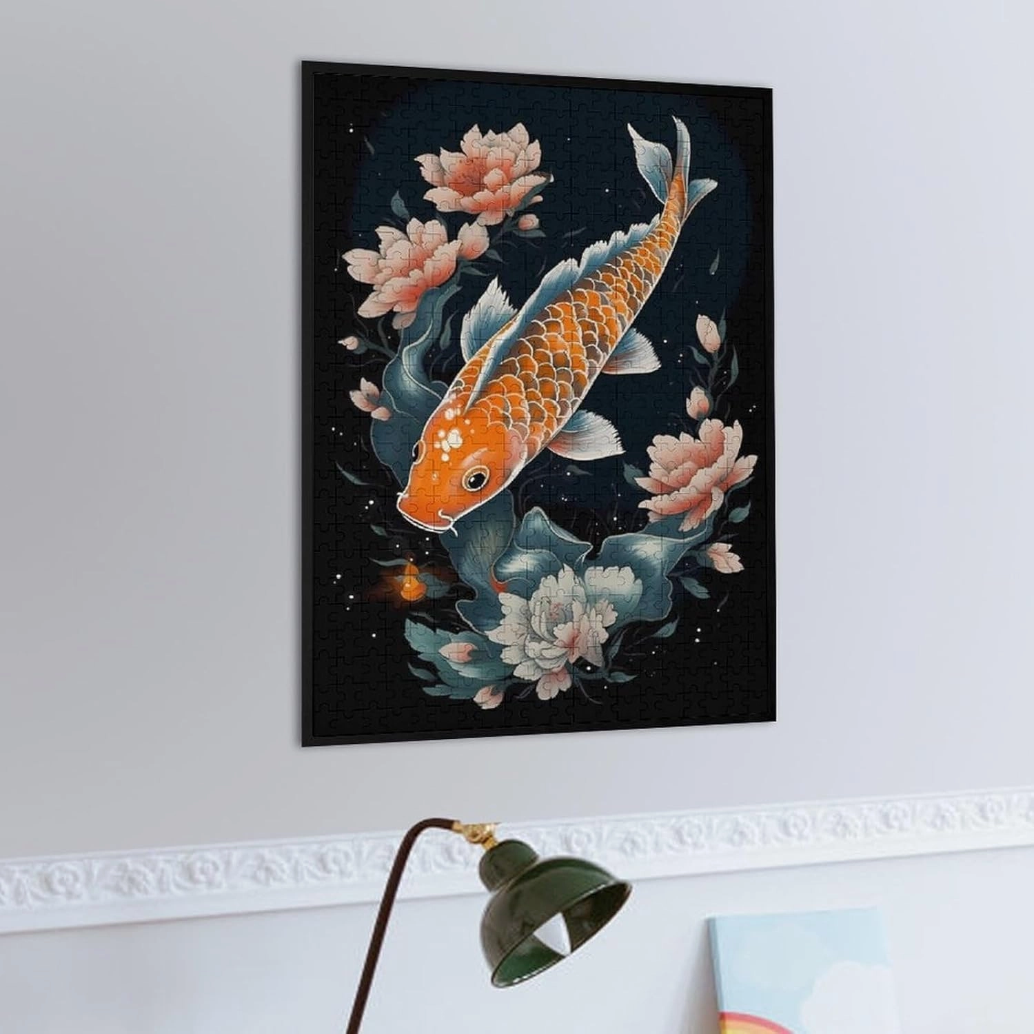 Puzzles for Adults 500 Pieces - Giant Koi Fish Koi Fish Funny Puzzles Educational Games Gift for Birthday Christmas Halloween