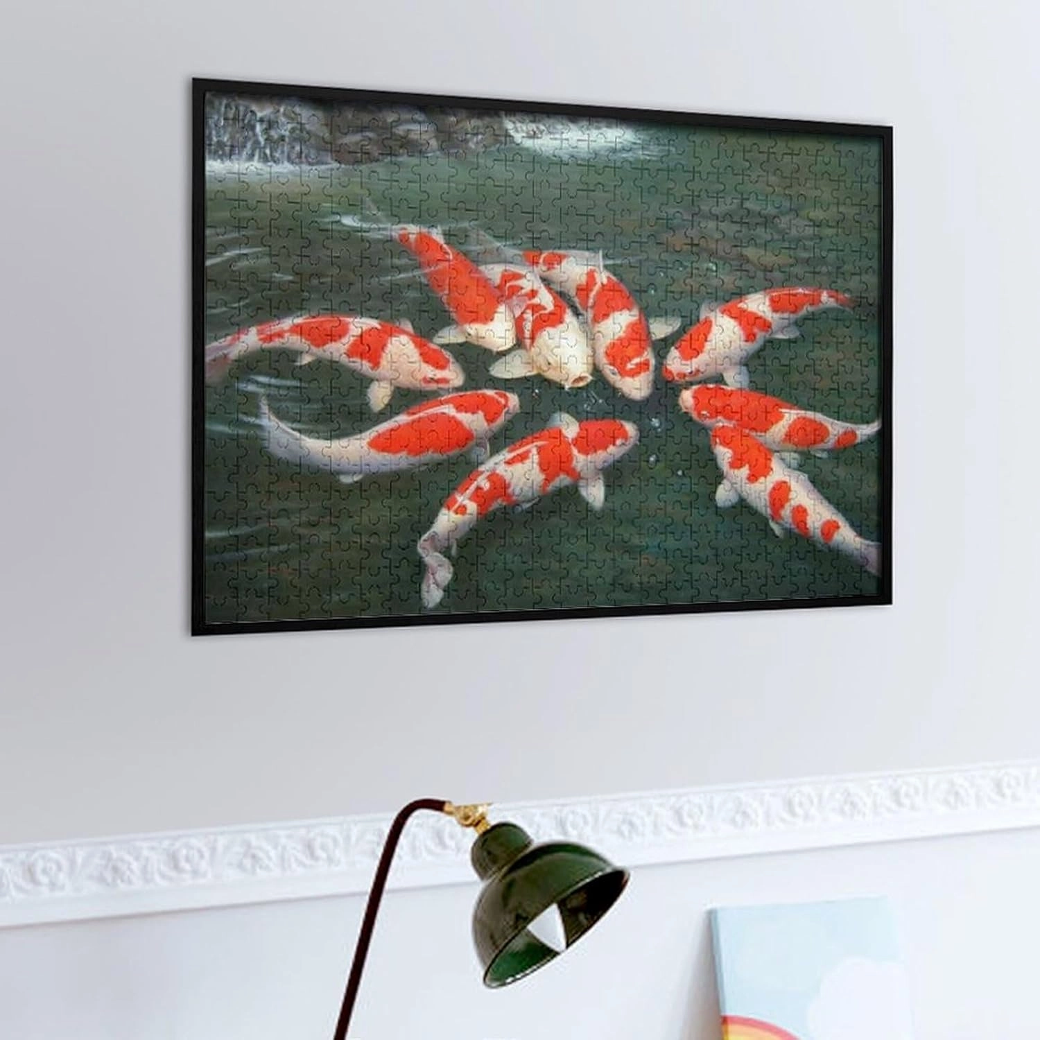 Puzzles for Adults 500 Pieces - Koi Fish Nine Koi Fish Hi-Definition Printing Beautiful Drawings,for Bedroom Decor Family Holidays,Elevate Yourself Gift Decor