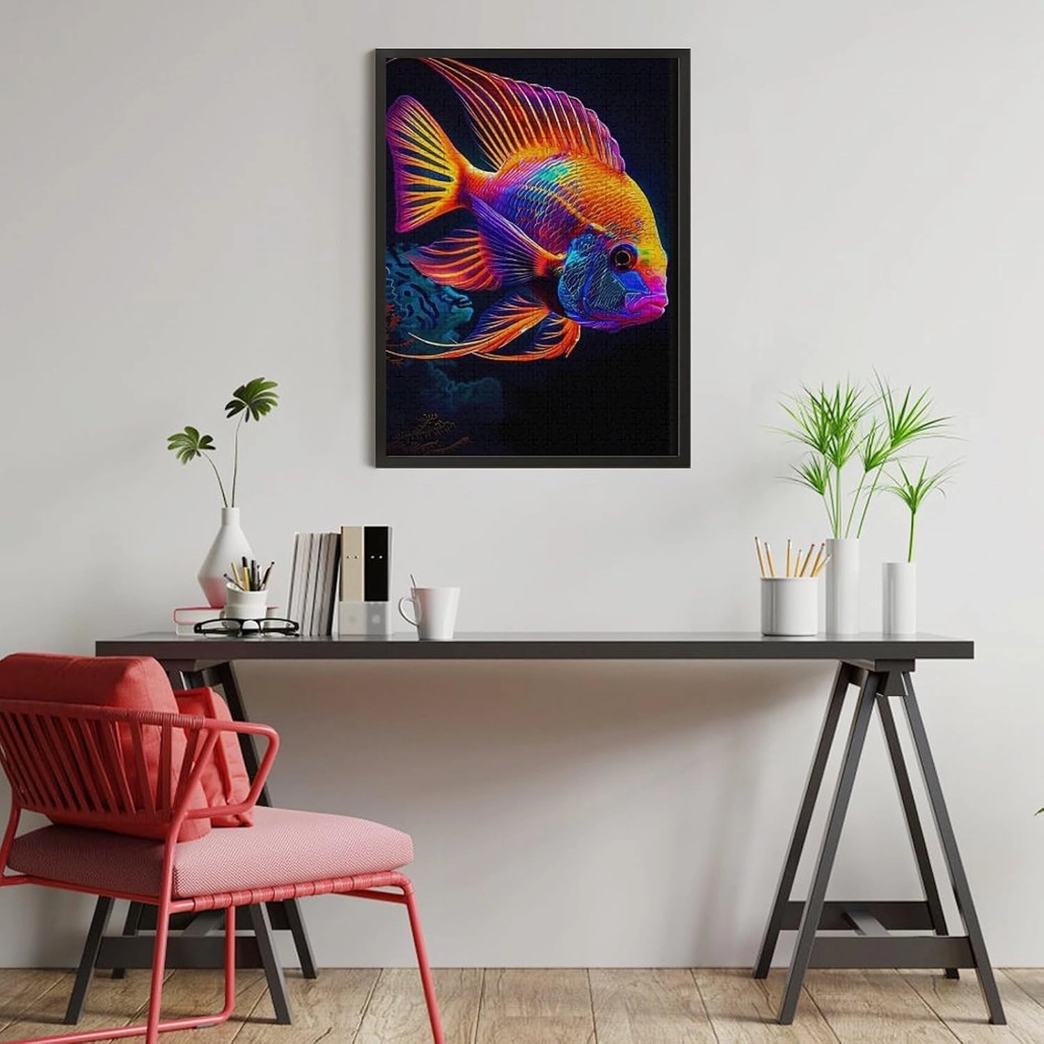 Puzzles for Adults 500 Pieces - The Colorful Tropical Fish Funny Fish Funny Educational Kids Puzzles,Children Puzzle Games Toys for Girls and Boys