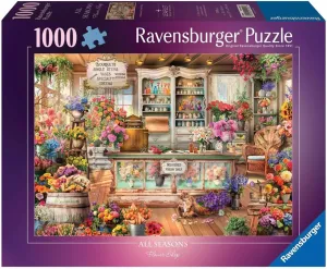 Ravensburger All Seasons Flower Shop 1000 Piece Jigsaw Puzzle | Explore Colorful Botanical Arrangements | from The Bestselling Puzzle Brand Worldwide | Enhanced Anti-Glare Surface
