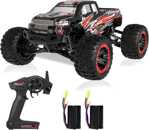 RC Cars - 1:16 Scale Remote Control Car,4WD Top Speed 45 Km/h Electric Toy Off Road 2.4GHz RC Car Vehicle Truck Crawler with Two Rechargeable Batteries for Boys Kids and Adults