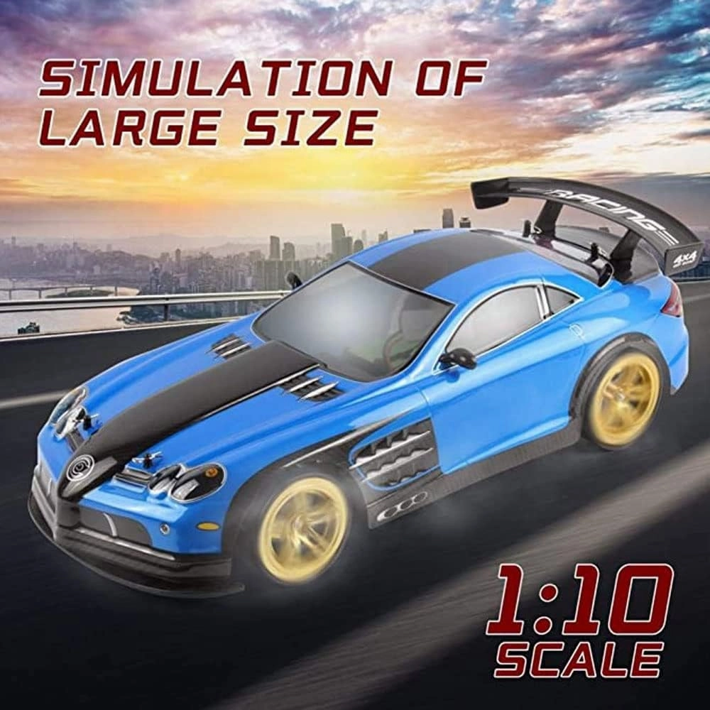 Rc Buggy 4WD Fast Drift RC Cars 70kmh High Speed Racing Rc Car for Adult 1/10 Scale RC Truck 2.4GHZ Remote Control On Road Drift Electric Toys Vehicle 2 Battery