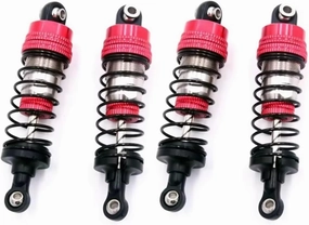 Rc Shock Absorber For SCY 16101Pro 16102Pro SG116Max 4pcs Metal Shock Absorber Red Rc Car Tracked Vehicle Parts And Accessories Upgrade Replacement And Use