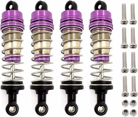 Rc Shock Absorber For Wltoys 144001 144010 124007 124016 124017 124018 1240190 L81A 2025 4Pcs Metal Oil Shock Absorber Damper RC Car Parts Replacement Use