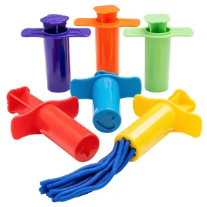 READY 2 LEARN Dough Extruders | Set of 6 | for Ages 2  | Press Dough into 6 Different Shapes | Playdough Accessories for Kids