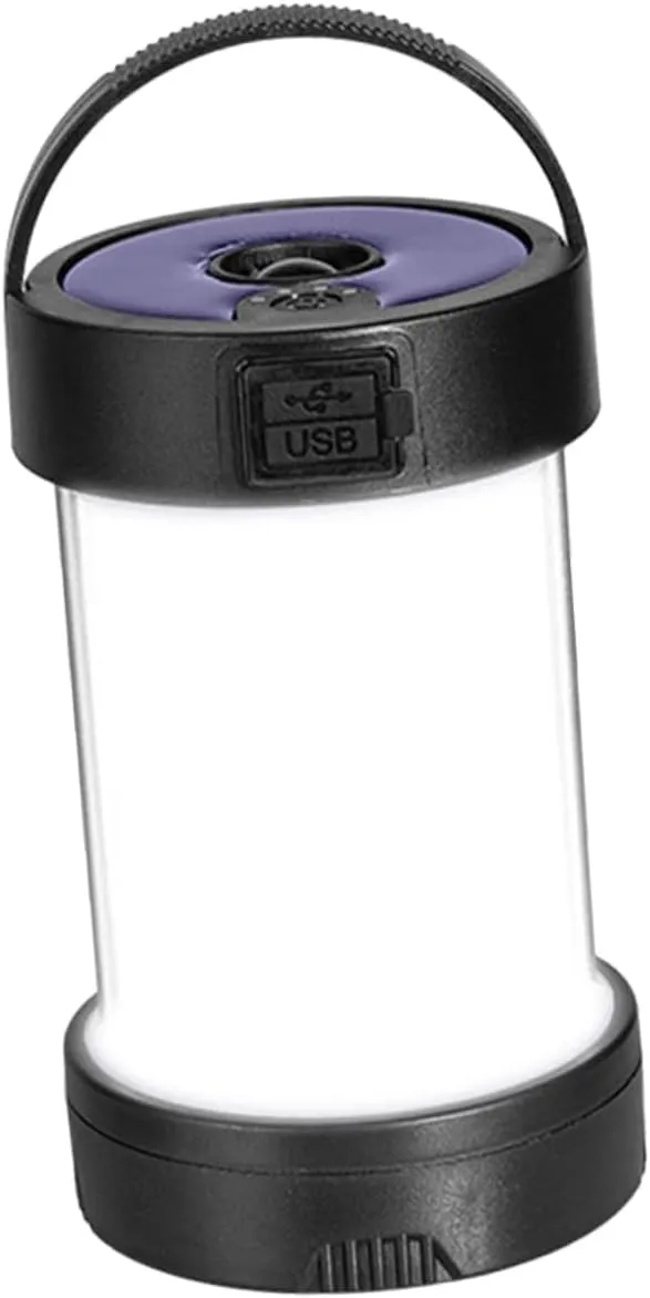 Rechargeable Camping Lantern with Handle Durable LED Tent Light for Outdoor Use for Hiking Backpacking and Emergencies Cozy Atmosphere Portable and Sturdy Design