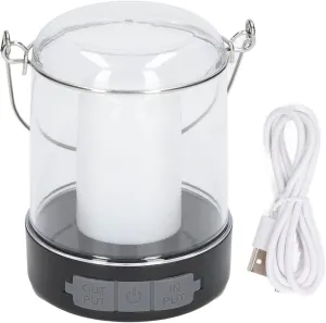 Rechargeable LED Camping Lantern 3 Modes 360° Luminous Rechargeable Waterproof Emergency Lanterns Portable Camping Lights with Hook for Outdoor Garden