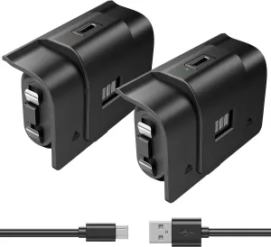 Rechargeable Xbox Controller Battery Pack, Play & Charge Kit for Xbox One/Xbox Series X|S - 40H Playtime, 2.5H Full Charge, with Cover & Charging Cable, Xbox Accessories for Xbox One S/One X/One Elite