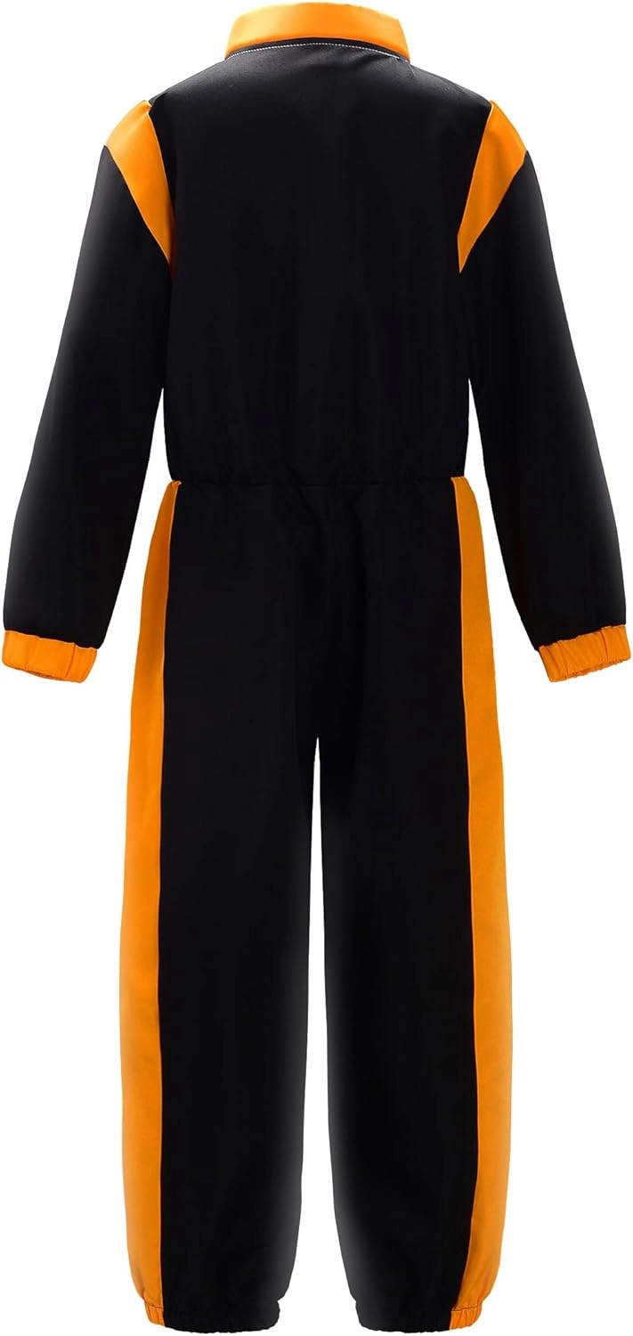 ReliBeauty Race Car Driver Costume Boys Toddler Jumpsuit with Peaked Cap