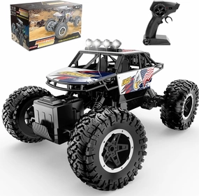 Remote Control Car RC Truck 1:14 Scale All Terrain Off-Road Monster Truck 4WD Electric Vehicle with 2.4 GHz Remote Control, 90 Minutes Running Time