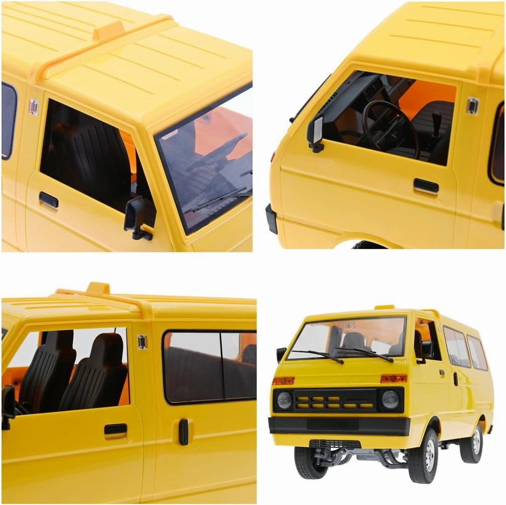 Remote Control Car WPL D42, 1/10 Scale 2.4G Simulation RC Van Mini Cabin Car RC Crawler, All Terrain Drifting Rc Crawler for Adults Hobby