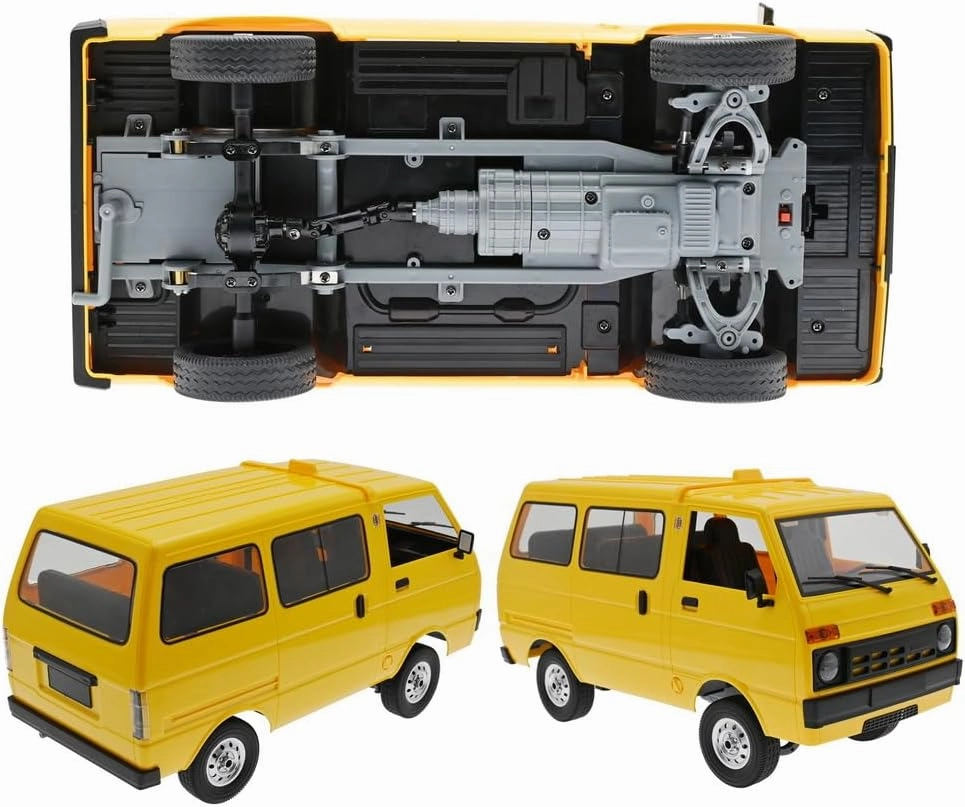 Remote Control Car WPL D42, 1/10 Scale 2.4G Simulation RC Van Mini Cabin Car RC Crawler, All Terrain Drifting Rc Crawler for Adults Hobby