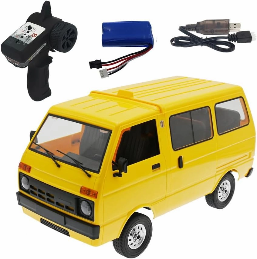 Remote Control Car WPL D42, 1/10 Scale 2.4G Simulation RC Van Mini Cabin Car RC Crawler, All Terrain Drifting Rc Crawler for Adults Hobby