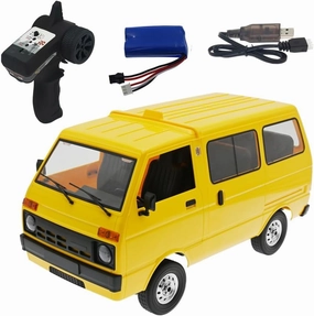 Remote Control Car WPL D42, 1/10 Scale 2.4G Simulation RC Van Mini Cabin Car RC Crawler, All Terrain Drifting Rc Crawler for Adults Hobby