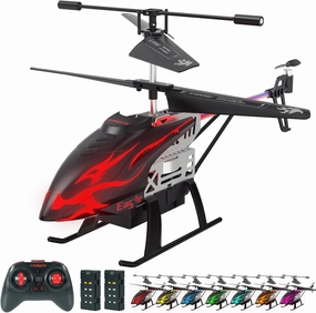 Remote Control Helicopter for Kids with 30-Minute Flight Time, LED Light Effects, Altitude Hold, One-Key Takeoff/Landing, for Boys and Girls Ages 6 , Perfect Christmas and Birthday Gifts
