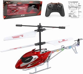 Remote Control Helicopter with LED Lights, 2.5CH RC Helicopter with Gyroscope Stabilization, RC Aircraft Model Gift for Adult & Beginners