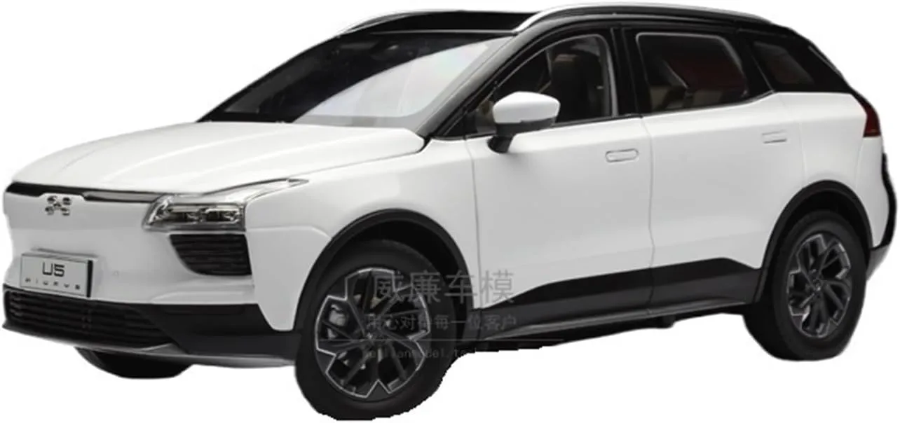 Resin Car Models Kit 1 18 Fit for Aichi U5 New Energy 2019 Model Alloy Car Model Trend Boutique Classic Collectible Ornaments