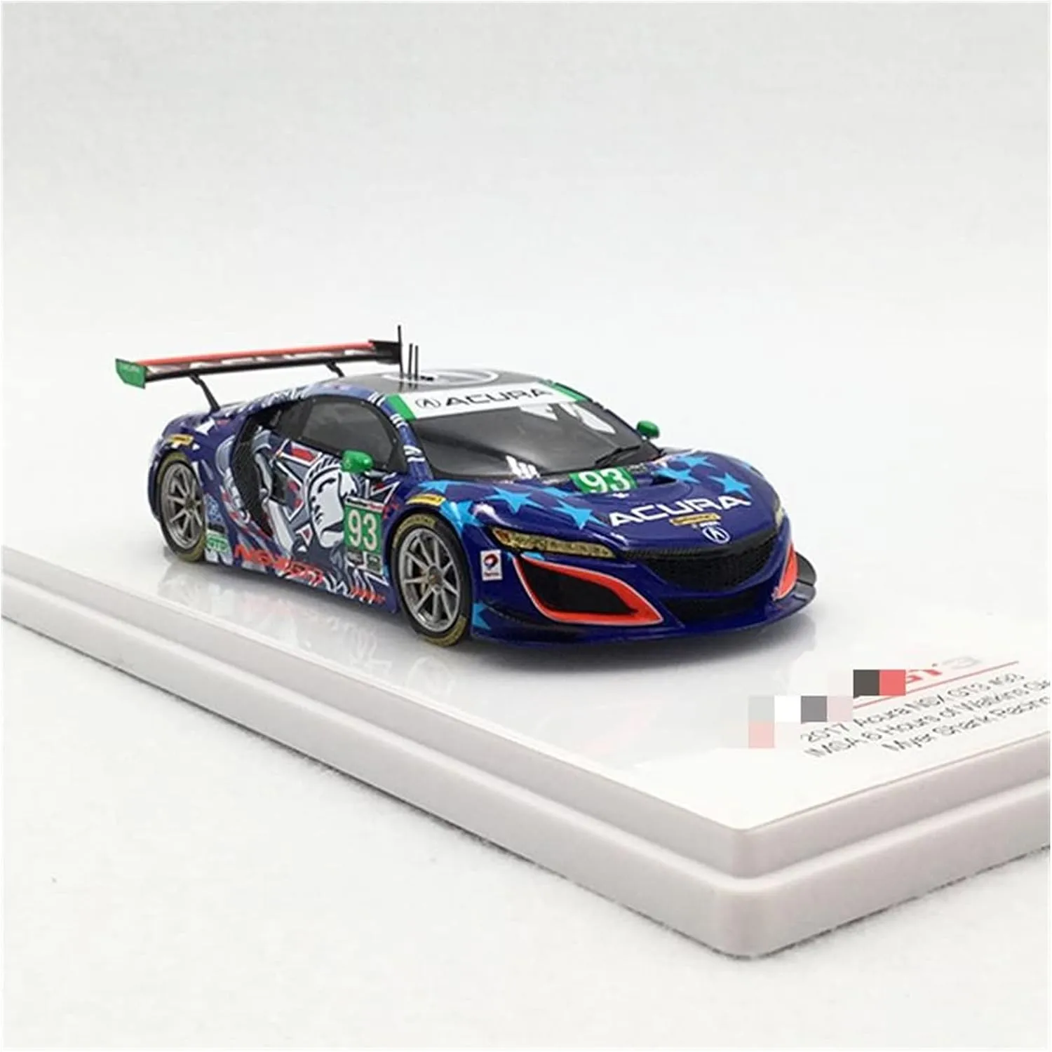 Resin Car Vehicle Model Fit for Acura NSX GT3 Staue of Liberty 2017 1 43 Alloy Racing Car Model Adult Collectibles Display Festive Deluxe Gift