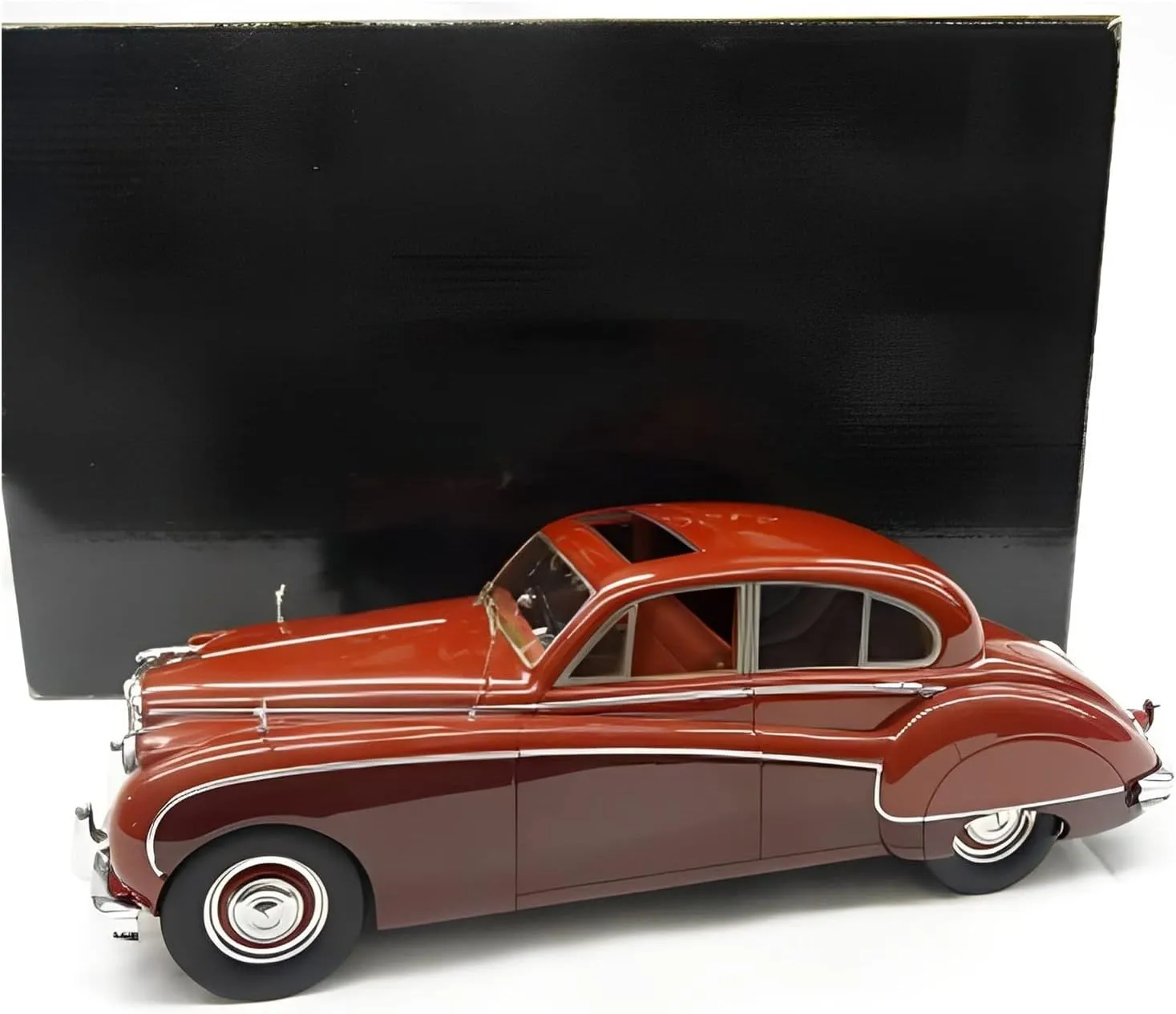 Resin Car Vehicle Model Fit for Jaguar MK VIII 1958 1 18 Alloy Car Model Red Adult Classic Collection Souvenir Ornament Festive Deluxe Gift